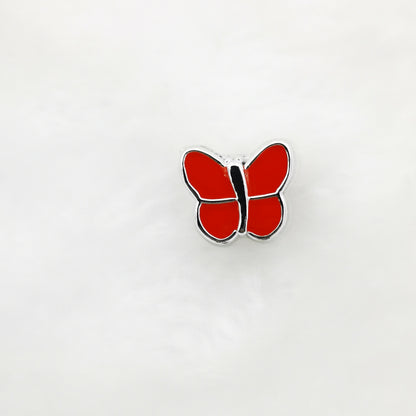 Butterfly Enamel CCB Plastic Acrylic Beads 11mm 50pcs 9