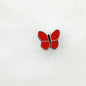 Butterfly Enamel CCB Plastic Acrylic Beads 11mm 50pcs 9