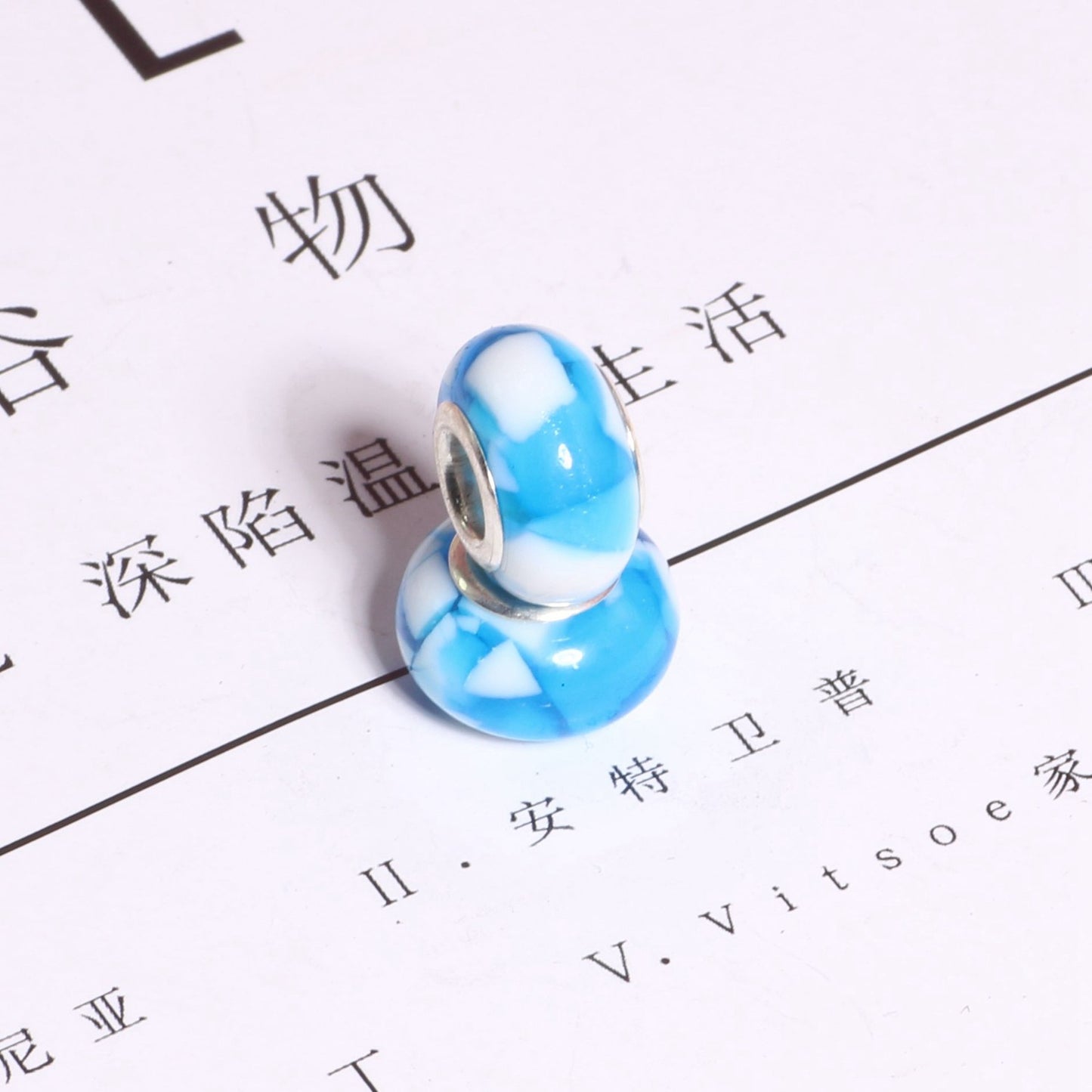 Resin Floral Spacer Beads 14mm Candy Color 50pcs 6