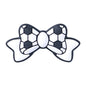 Silicone Focal Beads Baseball Bow Yellow with Baseball Stitching 20pcs 8