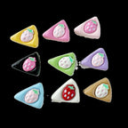Baking Painted Duck and Strawberry Cake Metal Beads 13/10mm 20pcs 14