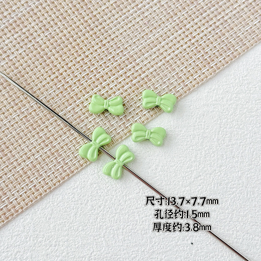 Baking Painted Christmas Tree and Bells Metal Beads 20pcs Festive Colors 6