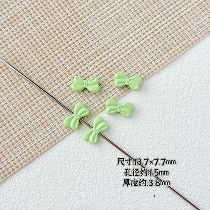 Baking Painted Christmas Tree and Bells Metal Beads 20pcs Festive Colors 6