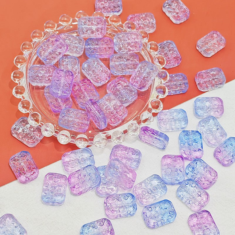 Czech Glass Beads Flower Double-Sided 13x18mm Pastel Jewel Colors 25pcs 12