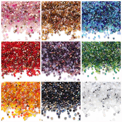 Rhombus Seed Glass Beads 3mm Assorted Colors 500pcs