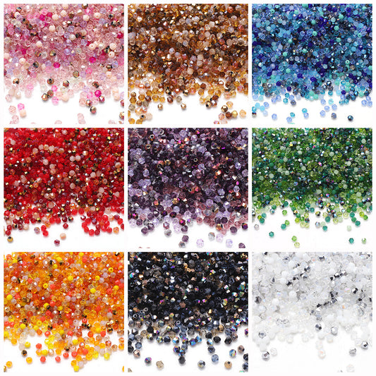 Rhombus Seed Glass Beads 3mm Assorted Colors 500pcs