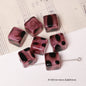 Leopard Pattern Geometric Shape Acrylic Beads Wild Animal Print 10pcs 3