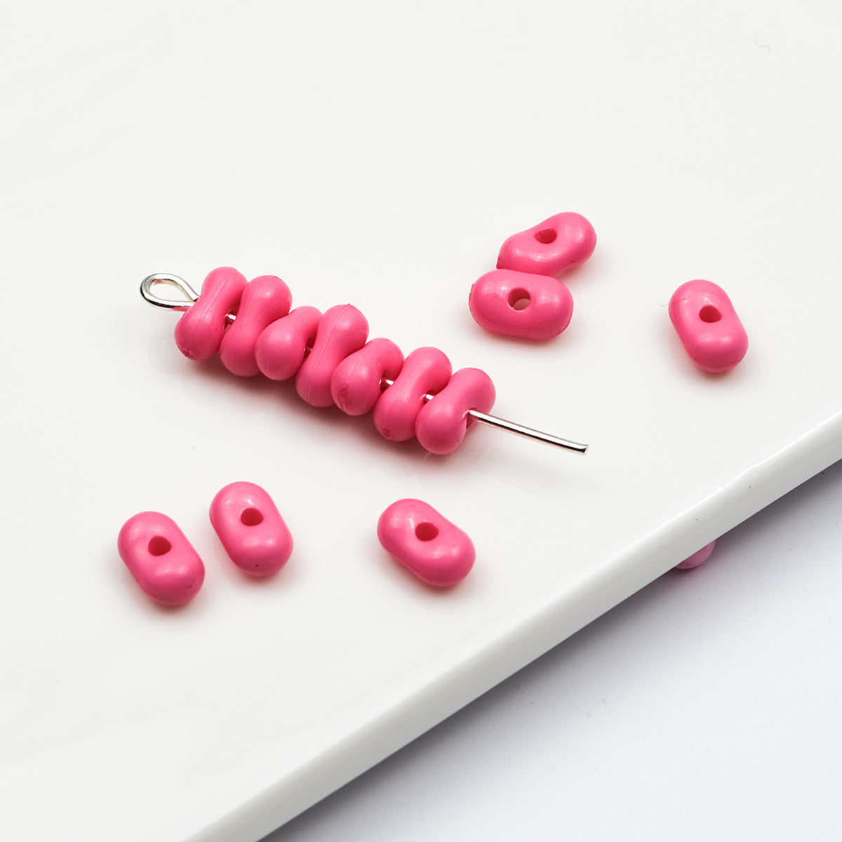 Acrylic Peanut Spacer Beads 6mm Glow In The Dark 200pcs 11