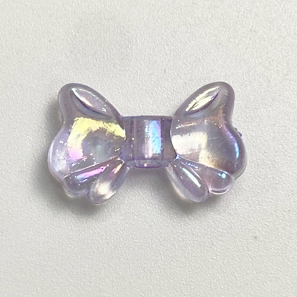 Clear Plating Butterfly Acrylic Beads 15mm Pastel Iridescent 20pcs 9