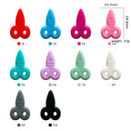 Silicone Focal Beads Creative Scissors Embossed Details Color Mix 20pcs 2
