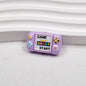 Printed Square Acrylic Beads 25mm Game Console Design 10pcs 17