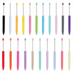Beadable Ballpoint Pen Long Refillable Printable Personalized Stickers