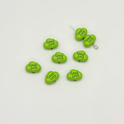Cartoon Cloud Metal Beads 12mm Painted Alloy 20pcs 13
