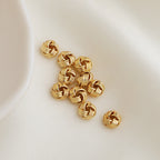 Brass Rope-Shaped Spacer Beads Coarse Texture 20pcs 2