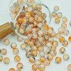 Frosted Round Glass Beads 10mm Matte Mixed Colors 50pcs 13