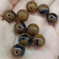 Gradient Resin Beads 16mm Round Dark Ocean Colors Glossy 20pcs 22