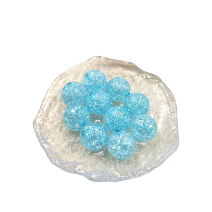 Transparent Crackle Acrylic Beads 10-16mm Colorful Mixed 100pcs 5