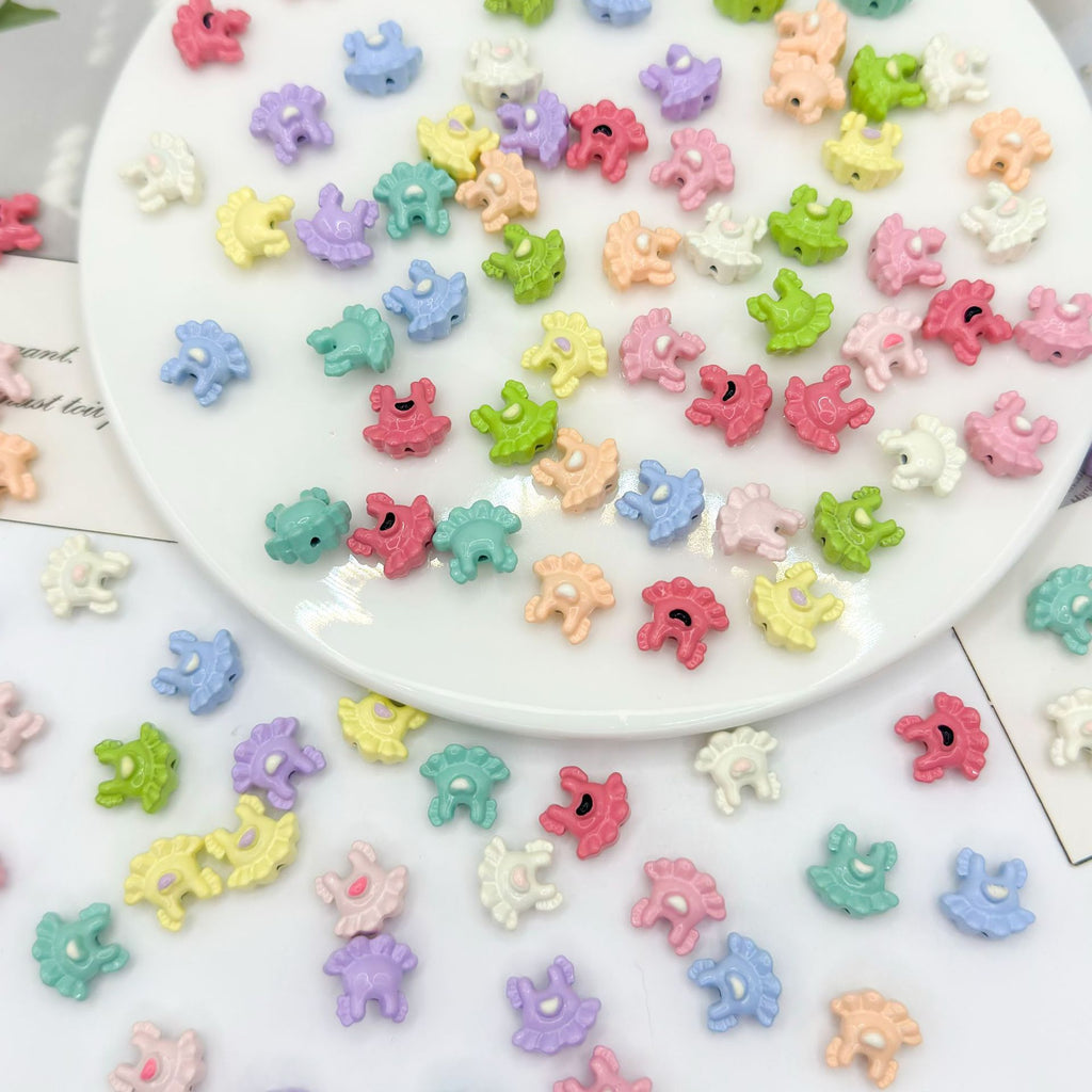 Baking Painted Dress Metal Beads 12mm Colorful Glossy Alloy 10pcs 2
