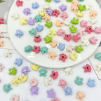 Baking Painted Dress Metal Beads 12mm Colorful Glossy Alloy 10pcs 2