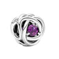 Ball Rhinestone Beads 10mm Birthstone Large Hole Silver Alloy 10pcs 3