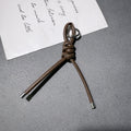 Braided PU Leather Keychain Knot Design Colorful 15cm 3pcs 6
