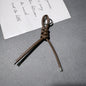 Braided PU Leather Keychain Knot Design Colorful 15cm 3pcs 6
