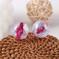 Plated Bubblegum Beads 18-20mm Dyed Core Crackle Glossy 20pcs 10