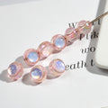 Transparent Round Acrylic Beads 11mm Double-Sided Zirconia 50pcs 6