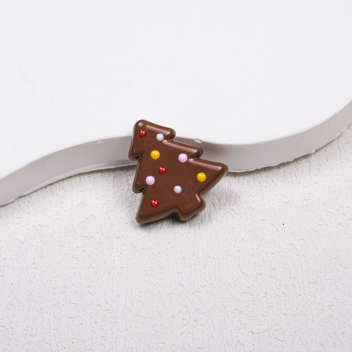 Lit Christmas Tree Acrylic Beads 21mm Colorful Holiday 20pcs 16