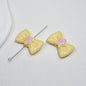 Painted Star Bow Acrylic Beads 28mm Glossy Mixed Colors 30pcs 5