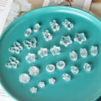Transparent Butterfly Flower Star Acrylic Beads Single Piece Summer Series