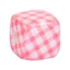 Fresh Striped Pattern Acrylic Square Beads 14mm Pastel Mixed 10pcs 5