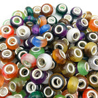 Gradient Resin Spacer Beads 13mm Matte Imitation Opal 40pcs 5