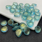 Czech Glass Beads Teardrop 12mm Transparent Iridescent 100pcs 4