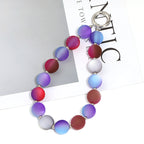 Frosted Gradient Resin Beads 10-20mm Two Tone Mixed Colors 50pcs 2