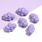 Pastel Cloud Acrylic Beads 22x32mm Smooth Rounded Shapes 5pcs 5