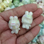 Glow Plating Cap Doll Acrylic Beads 20x30mm Pastel Colors 100pcs 7