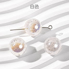 Candy Colored Crackle Resin Beads 16mm Glossy Translucent 25pcs 5