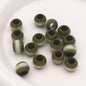 Large Hole Gradient Striped Round Acrylic Beads 10mm 20pcs 3