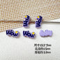Baking Painted WOW&YES Metal Beads 13mm 15mm Colorful Alloy 20pcs 9