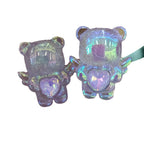 Glow Wing Bear Acrylic Beads 31mm Pastel Iridescent 50pcs 5