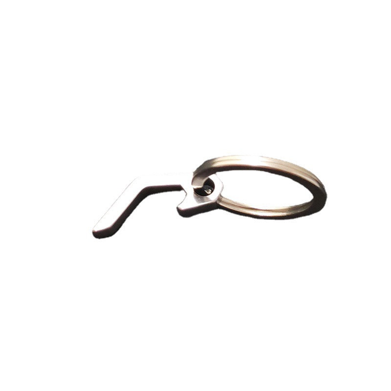 Stainless Steel Beer Bottle Opener Keychain Minimalist Design 5