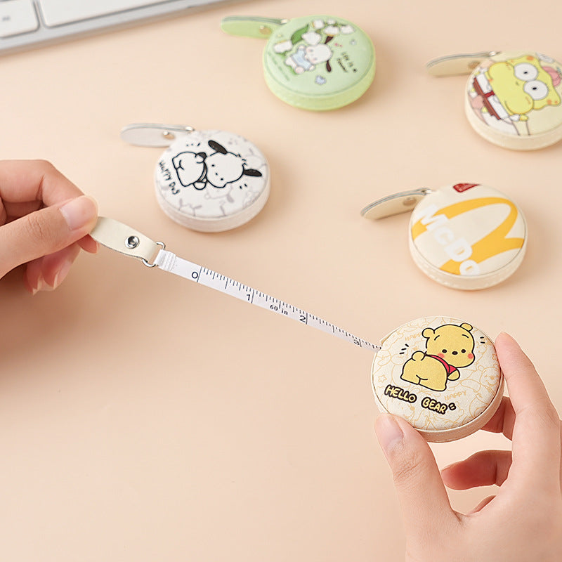 Retractable Cartoon Character Dual Scale Measuring Tape 5cm 1pc 2