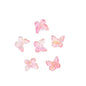 Czech Glass Butterfly Beads 11mm Translucent Pastel Gold Foil 10pcs 9