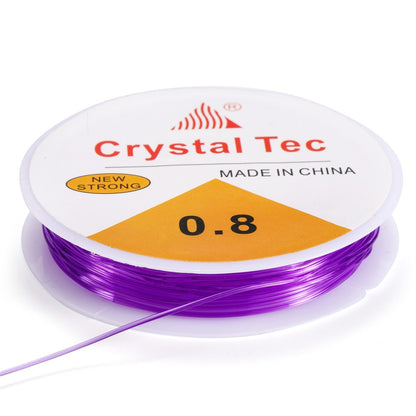 Clear Elastic TPU Thread 0.6mm Diameter 10m Length 6pcs 12