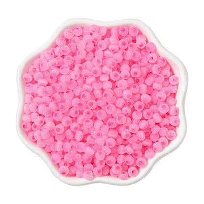 Cat Eye Jade Ice Seed Glass Beads 4mm Soft Pastel Translucent 150pcs 10