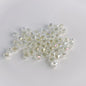 Geometric Square Glass Beads 5mm Transparent Perforated 10pcs 9
