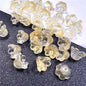 Czech Glass Beads Flower 12mm Iridescent Crystal Clear 50pcs 7