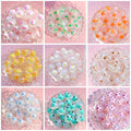 Painted Smiley Face Acrylic Beads 16mm Glow In The Dark 10pcs