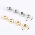 Hexagonal CCB Plastic Spacer Acrylic Beads 6mm Metallic Silver 200pcs 3